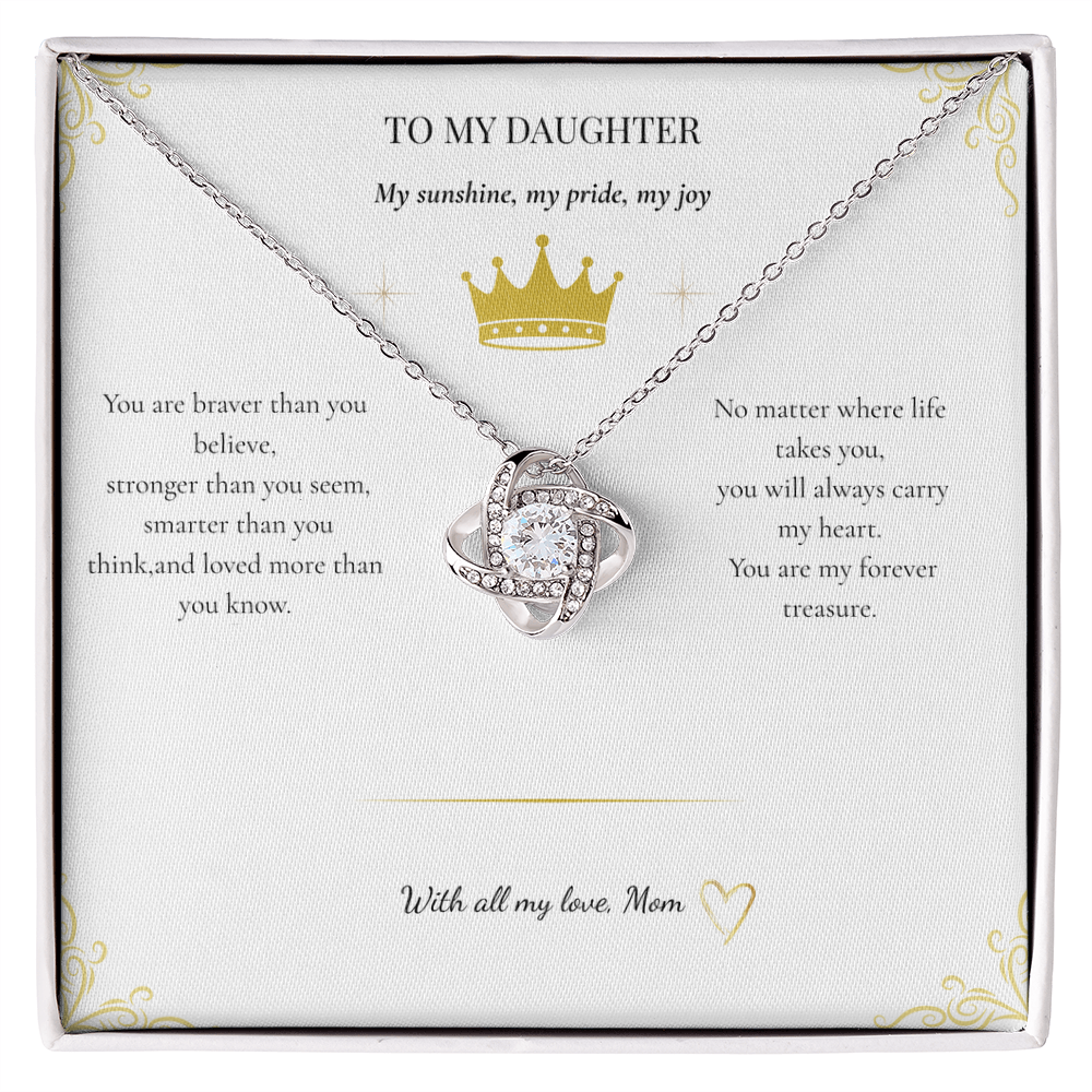 Daughter's Love Knot Necklace