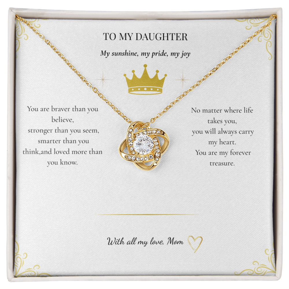 Daughter's Love Knot Necklace