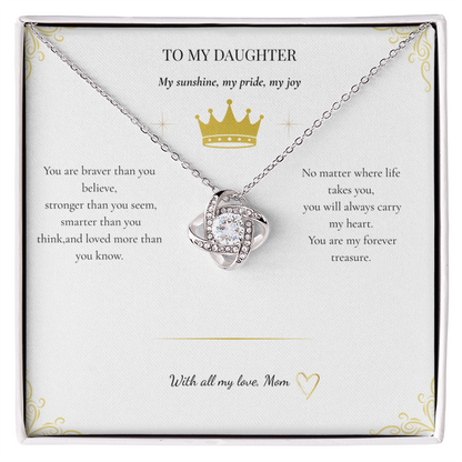 Daughter's Love Knot Necklace