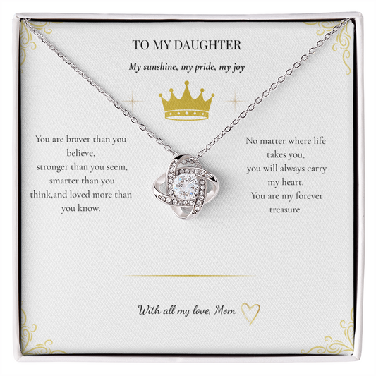 Daughter's Love Knot Necklace
