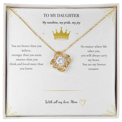 Daughter's Love Knot Necklace